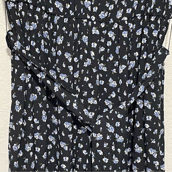 Madewell Ruffle Sleeve Tie Waist Jumpsuit Size Small in Baby's Breath - Picture 7 of 12